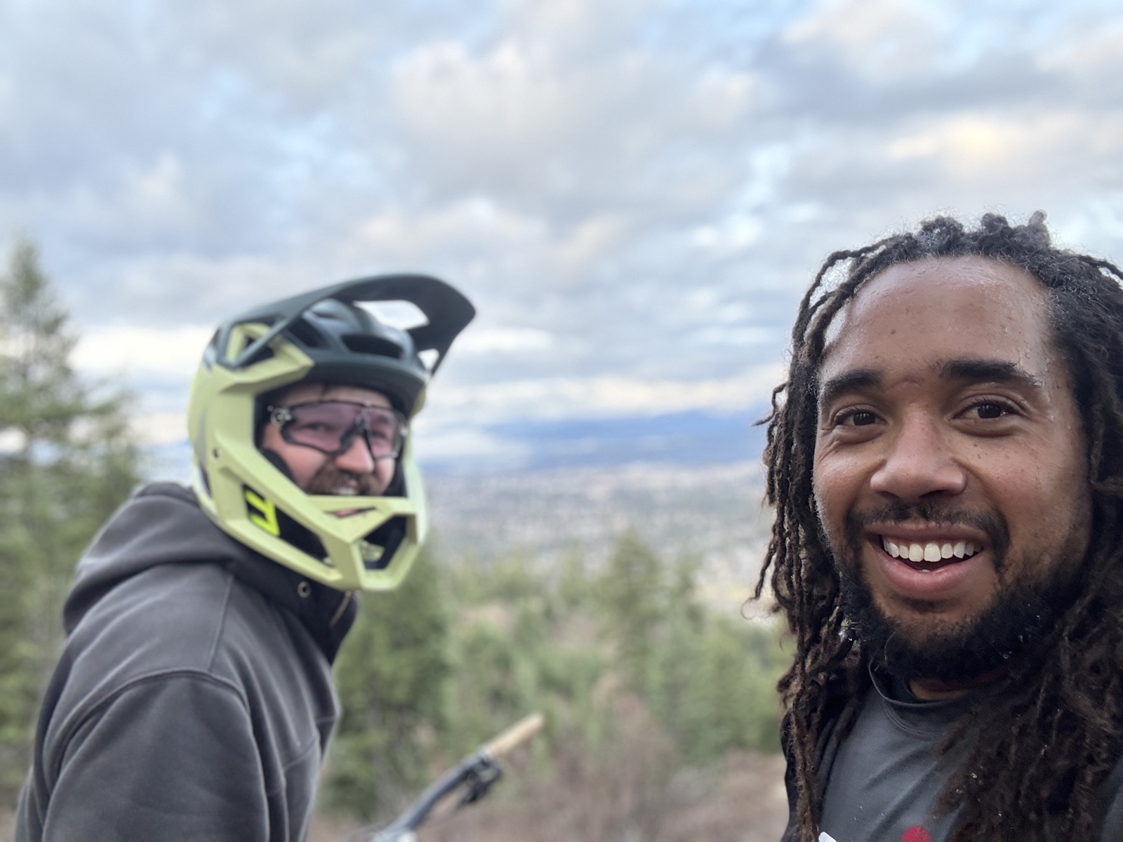 RD Means mountain biking with a North Idaho overlook